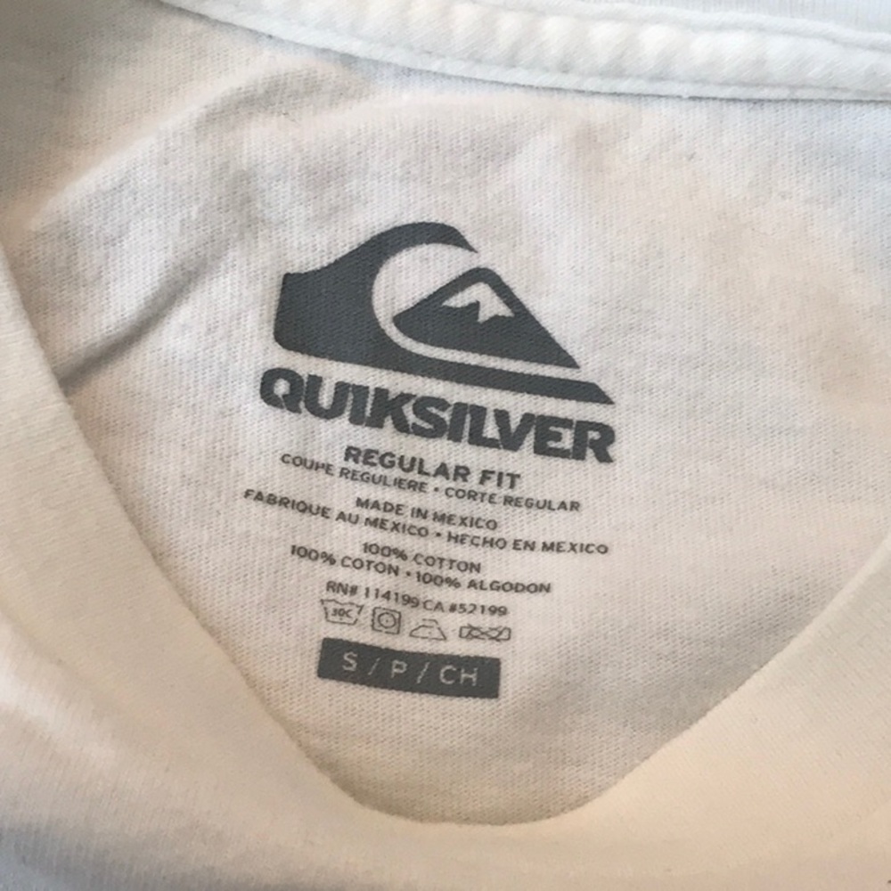 Quicksilver Regular Fit Tee. Size Small. - image 3